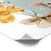 someBunny Oaster Wildblume Baby Dusche Empfang Poster (Ecke)