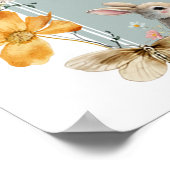 someBunny Oaster Wildblume Baby Dusche Empfang Poster (Ecke)