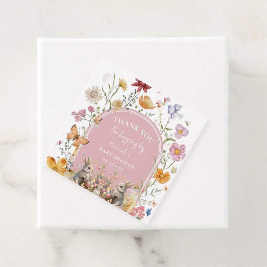 someBunny Oaster Wildblume Kinderdusche Danke Geschenkanhänger (Beispiel)