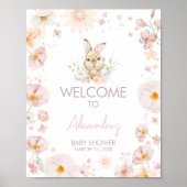 Somebunny Rabbit Baby Dusche Willkommen Poster (Vorne)