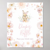 Somebunny Rabbit Babydusche Windelwindeln Poster (Vorne)