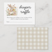 Somebunny Special Diaper Frühjahrsdusche Begleitkarte (Vorne/Hinten)