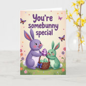 Somebunny Special Springtime Card Karte (Gelbe Blume)