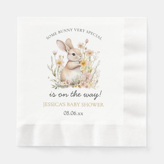 Somebunny Special Wildblumen Frühjahrsdusche Serviette (Vorderseite)