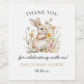 Somebunny Special Wildblumen Frühjahrsdusche Weinetikett (Einzelnes Label)
