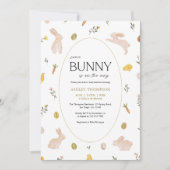 Somebunny Spring Easter Baby Shower Einladung (Vorderseite)
