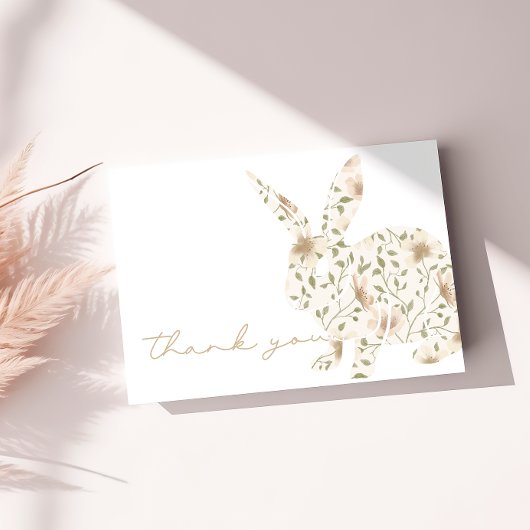 Somebunny Spring Oaster Floral Baby Dusche Dankeskarte