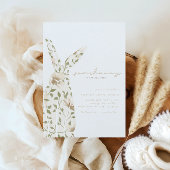 Somebunny Spring Oaster Floral Baby Dusche Einladung