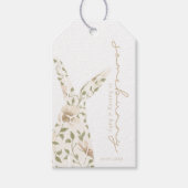 Somebunny Spring Oaster Floral Baby Dusche Gefalle Geschenkanhänger (Vorderseite)