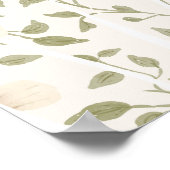 Somebunny Spring Oaster Floral Baby Dusche Poster (Ecke)