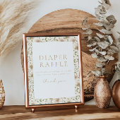 Somebunny Spring Oaster Floral Raffle Sign Poster