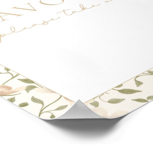 Somebunny Spring Ost Floral Gefallen Zeichen Poster (Ecke)