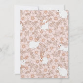 Somebunny Sweet 1st Birthday Spring Floral Invitat Einladung (Rückseite)