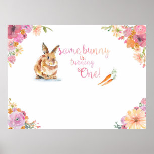 Somebunny verwandelt ein Geburtstagsposter Poster