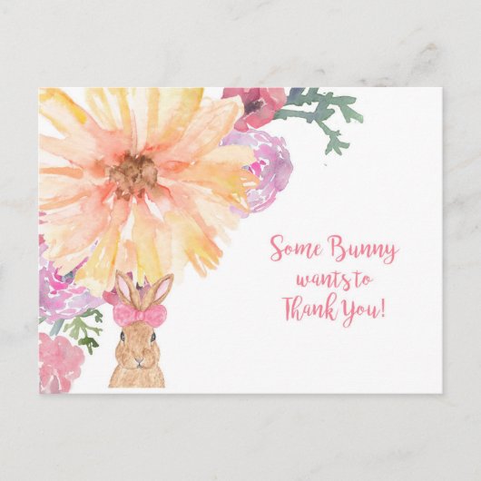 Somebunny Vielen Dank Postcard - Geburtstag oder O Postkarte (Vorderseite)