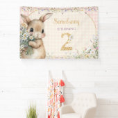 Somebunny wird 2 Geburtstagsbanner Banner (InSitu)