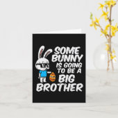 Somebunny wird ein großer Bruder Osterhase sein Karte (Gelbe Blume)