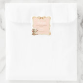 Somebunny wird Eins Favoriten-Aufkleber Quadratischer Aufkleber (Tasche)
