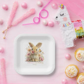 Somebunny wird Eins Papier-Teller Pappteller (Party)