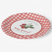 Someone Berry Special Baby Shower Napkin Pappteller (Schrägansicht)