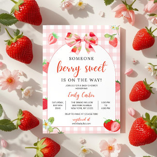 Someone Berry Sweet Baby Shower Invitation Einladung