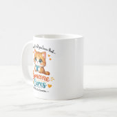 Someone Cares (Not Me) Funny Cat Coworker Kaffeetasse (Vorderseite Links)