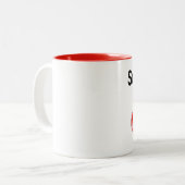 Someone in Belgium loves me Zweifarbige Tasse (Vorderseite Links)