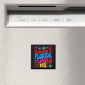 Someone In Florida Loves Me Boho Floral Peaceful C Magnet (In Situ (Geschirrspüler))