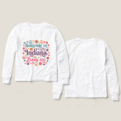 Someone in Indiana Loves Me Boho Hippie Design (Design Vorderseite & Rückseite)