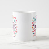 Someone in Indiana Loves Me Boho Hippie Design Jumbo-Tasse (Vorderseite)