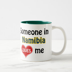 Someone in Namibia loves Zweifarbige Tasse