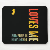 Someone In New Jersey Loves Me Clic Retro State Mousepad (Vorne)