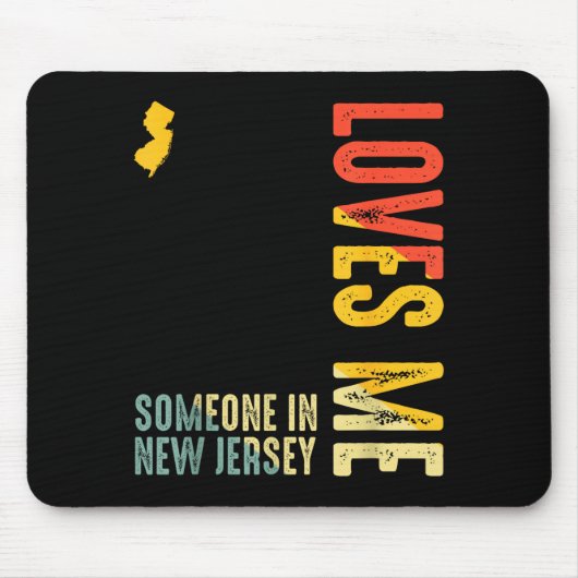 Someone In New Jersey Loves Me Clic Retro State  Mousepad (Vorne)