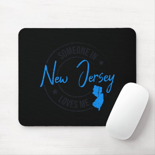 Someone In New Jersey Loves Me New Jersey Mousepad (Mit Mouse)