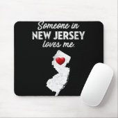 Someone In New Jersey Loves Me - New Jersey Nj Mousepad (Mit Mouse)