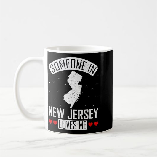 Someone In New Jersey Loves Me Nj State Souvenir G Kaffeetasse (Links)