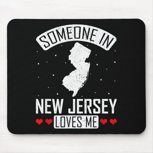 Someone In New Jersey Loves Me Nj State Souvenir G Mousepad (Vorne)