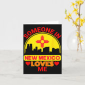 Someone In New Mexico Loves Me Love New Mexico  Karte (Gelbe Blume)