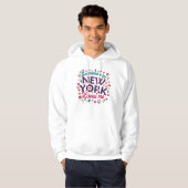 Someone in New York Loves Me Retro Funny Design Hoodie (Vorne ganz)