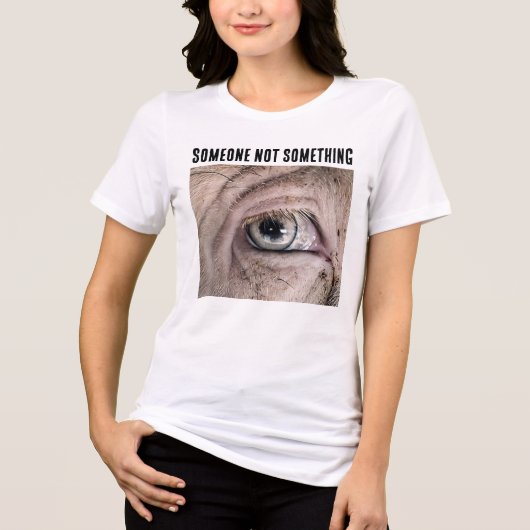 SOMEONE NOT SOMETHING PIG LOVER T-Shirt Tri-Blend Shirt (Vorderseite)