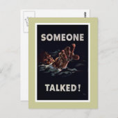 Someone Talked - WW2 Postkarte (Vorne/Hinten)