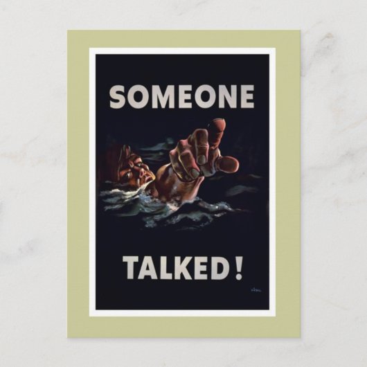 Someone Talked - WW2 Postkarte (Vorderseite)