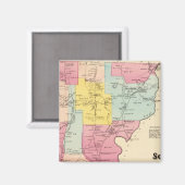 Somers, Stadt Magnet (Vorderseite/Rückseite)