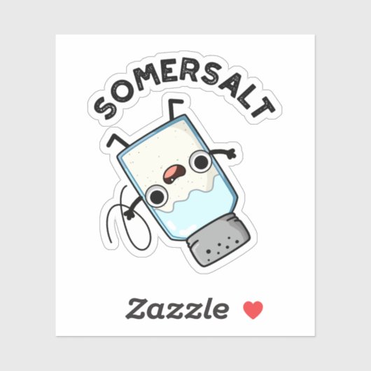 Somersalz Funny Somersault Salt Pun Aufkleber (Blatt)