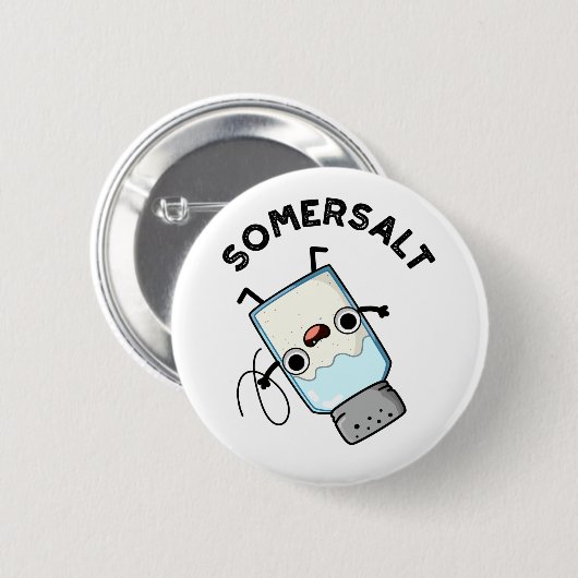 Somersalz Funny Somersault Salt Pun Button (Vorne & Hinten)