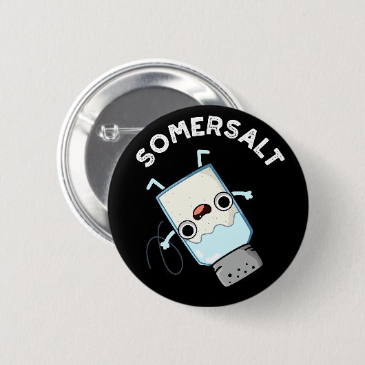 Somersalz Funny Somersault Salt Pun Dark BG Button (Vorne & Hinten)