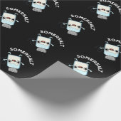 Somersalz Funny Somersault Salt Pun Dark BG Geschenkpapier (Ecke)