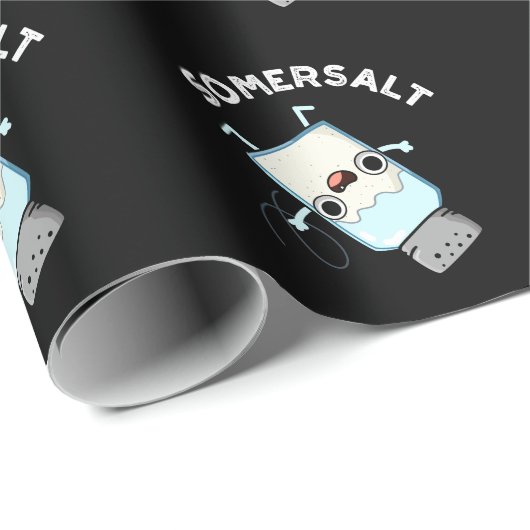 Somersalz Funny Somersault Salt Pun Dark BG Geschenkpapier (Rolleneckpunkt)
