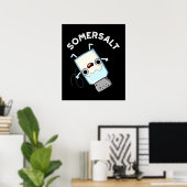 Somersalz Funny Somersault Salt Pun Dark BG Poster (Heimbüro)