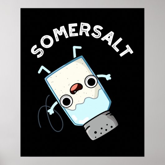 Somersalz Funny Somersault Salt Pun Dark BG Poster (Vorne)